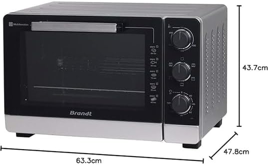 BRANDT - FC405MW - Freestanding and compact mini oven 2100 W - Capacity 40L - Multifunction with 5 cooking modes - Even cooking - Double glazing - White - Image 3