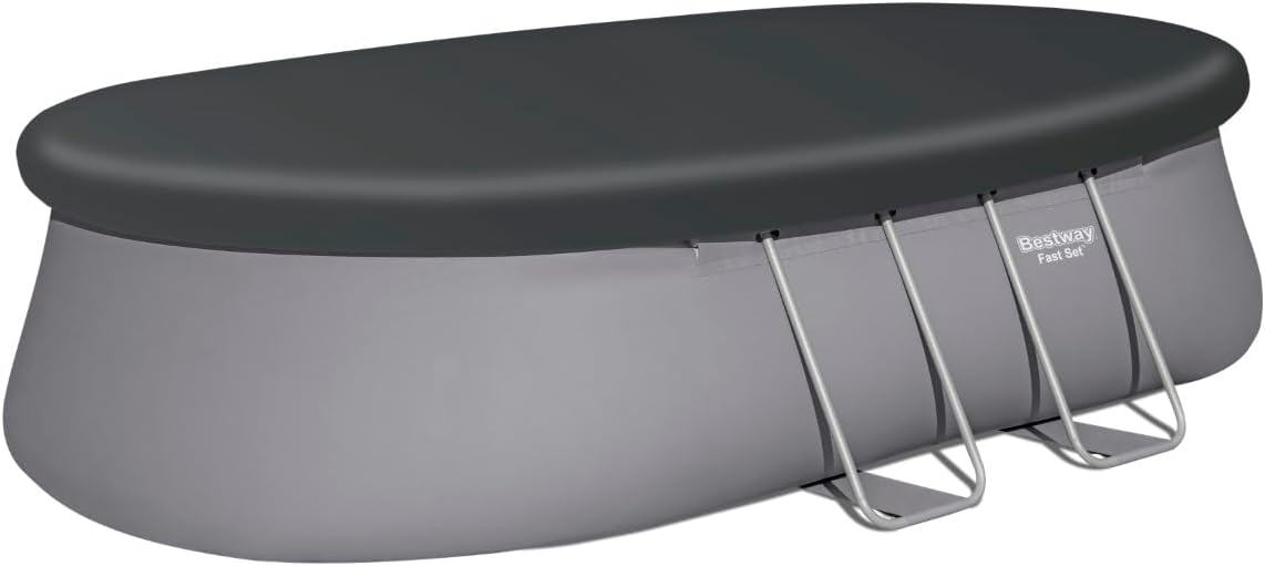 Fast Set Oval Freestanding Pool 549 x 366 x 122 cm with Filtration - Image 5