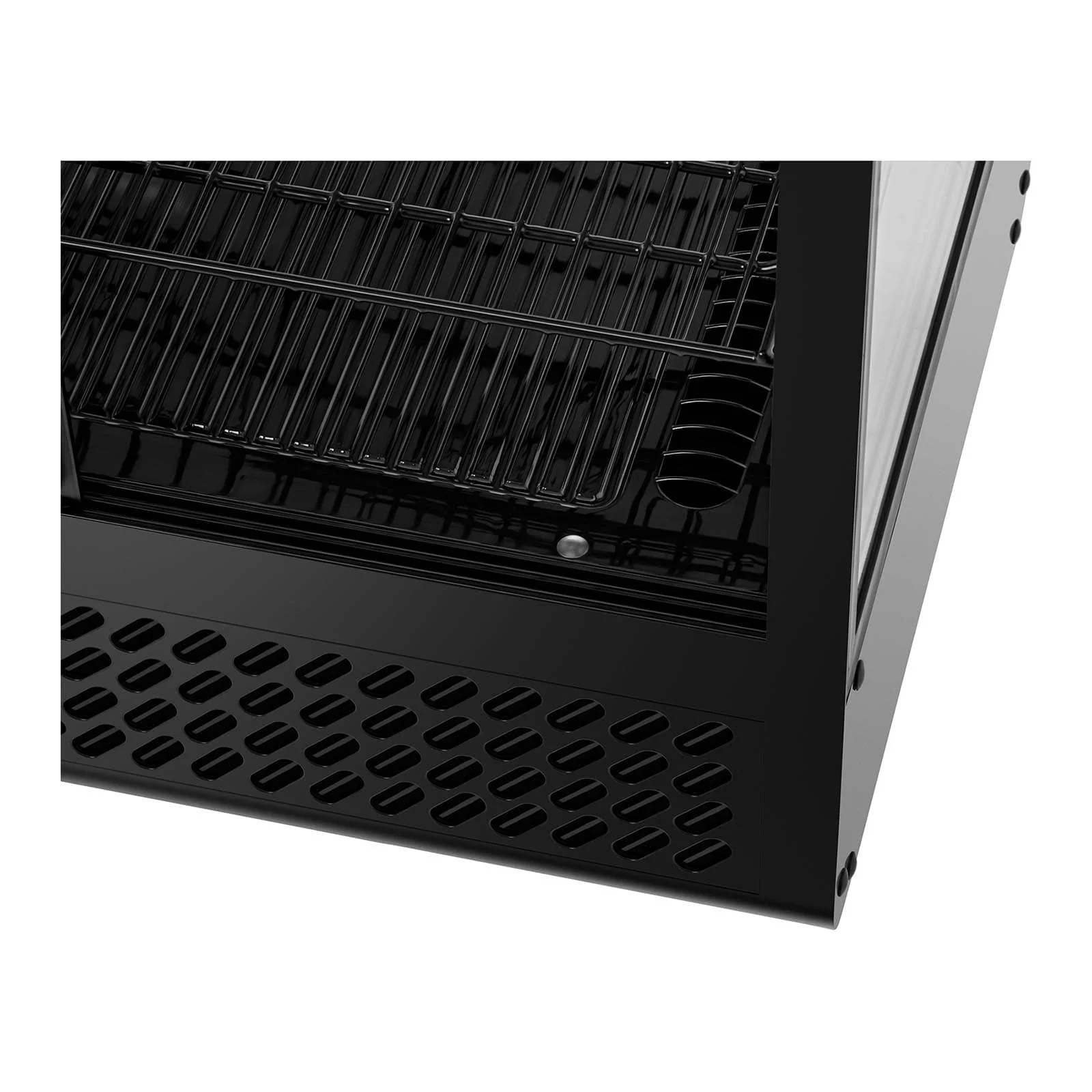 Refrigerated display case 100 liters 3 levels plastic black tempered glass 14_0005388 - - Image 4
