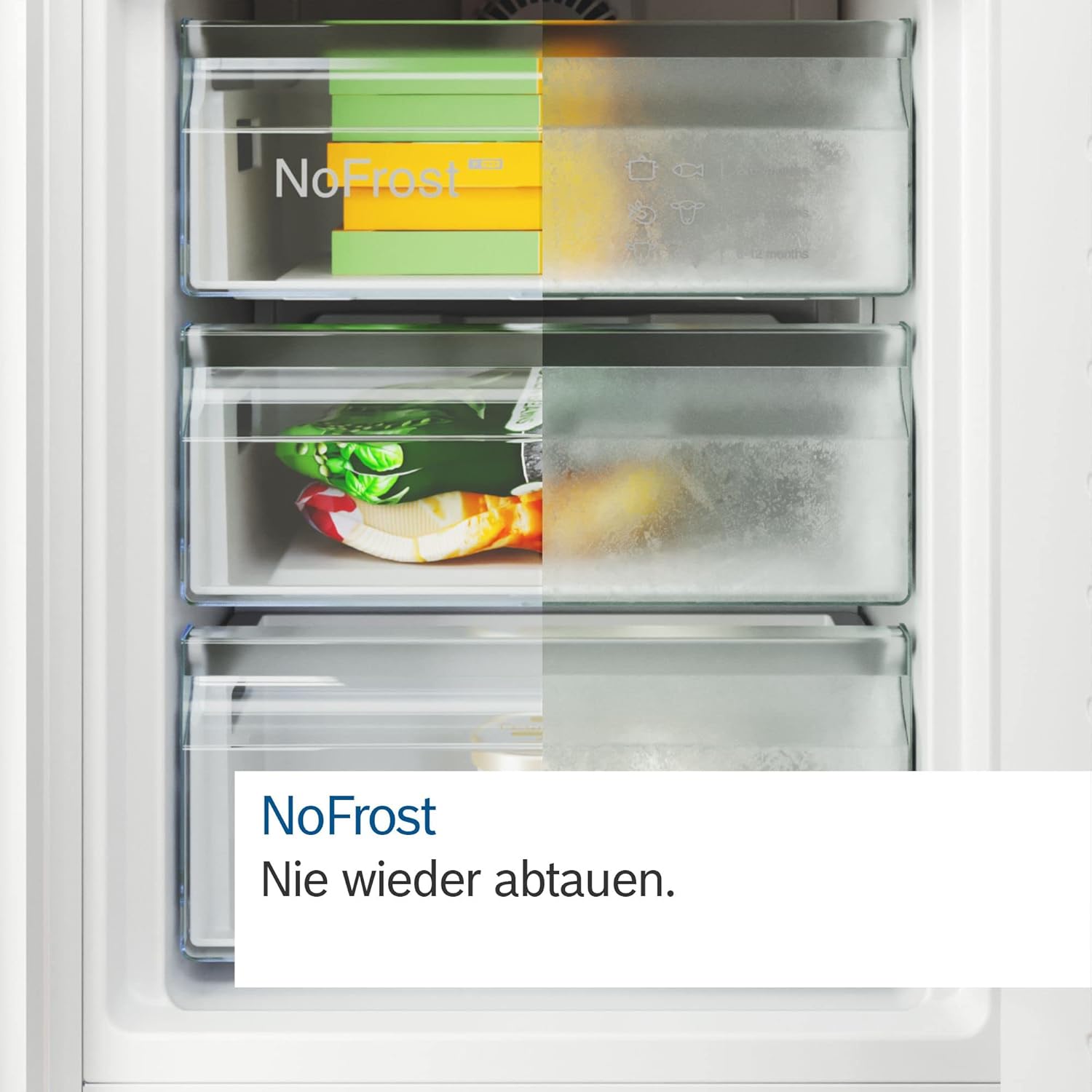 KGN367LDF- Series 4, Freestanding combined refrigerator, 186 x 60 cm, Stainless steel - Image 7