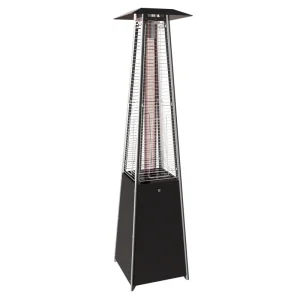 Outdoor gas heating - Pyramid - Black - 13 kW - Favex protective cover -