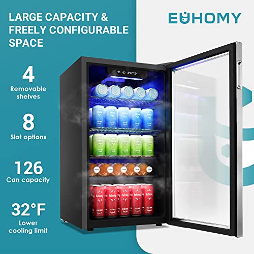 Frigorifero per bevande,mini frigo da 126 lattine con porta in vetro - - Image 7