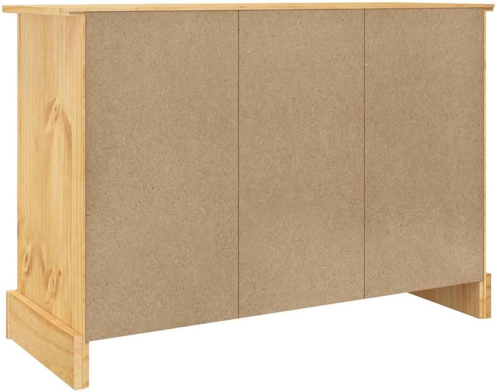 vidaXL Buffet Corona Marron 112x44x78 cm Bois Massif pin Mexicain, Meuble de Rangement, Meuble de Rangement de Cuisine, Meuble de Rangement de Salon - Image 7