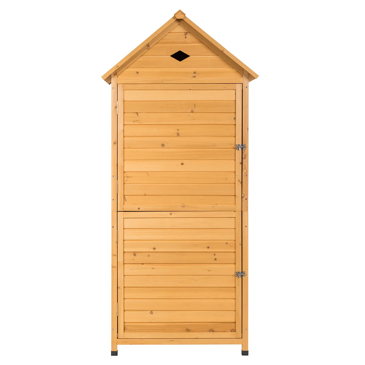 Abri de jardin extrieur 5 etagres cabane verrouillable en bois de sapin toit en tle galvanise 20_0005485 - - Image 2