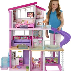2025 Casa delle bambole Barbie DreamHouse con oltre 70 accessori,ascensore funzionante,luci e suoni -