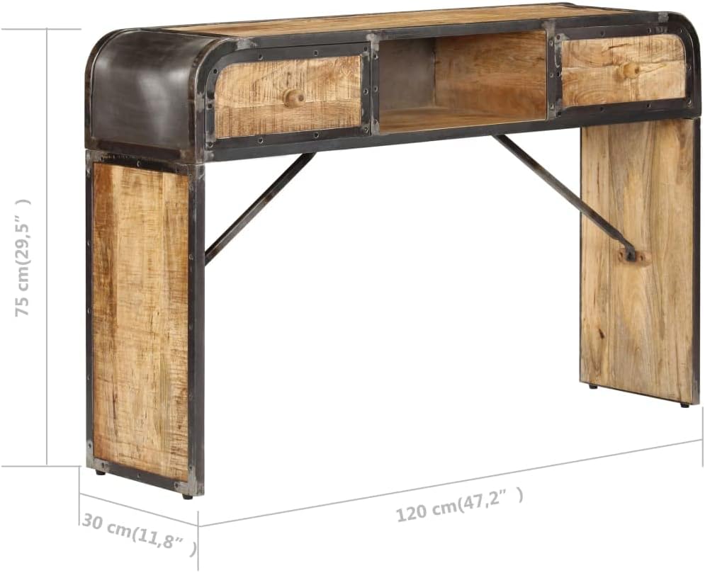 vidaXL Buffet Bahut Armoire Commode Meuble de Rangement Bois Manguier Massif - Image 2