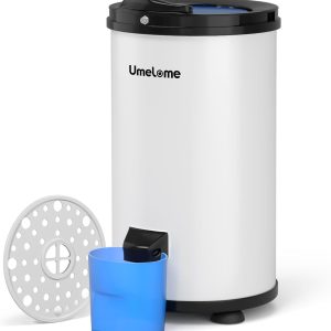 Umelome Large Capacity Spin Dryer 6kg Rotary Dryer 2800rpm Spin Dryer Energy Saving White