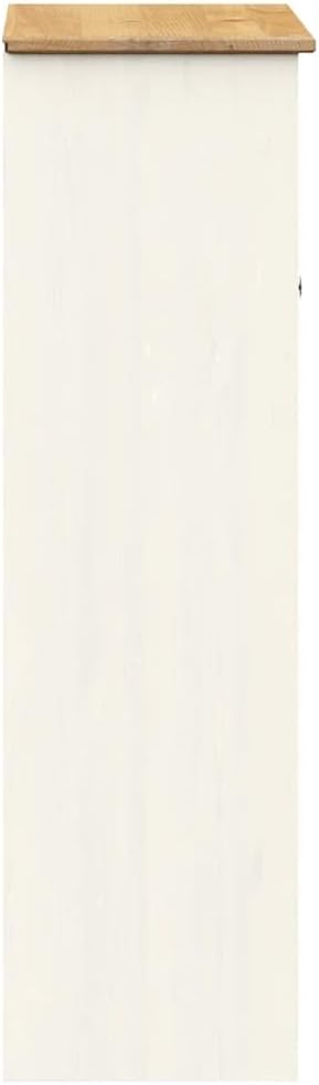 vidaXL Vigo Dresser Top White 78x30x100 cm Solid Pine Wood, Dresser Top Shelf, Kitchen Dresser Top, Kitchen Storage - Image 7