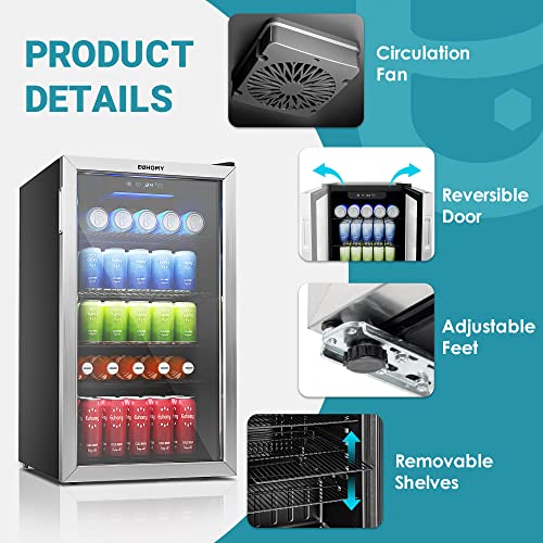 Frigorifero per bevande,mini frigo da 126 lattine con porta in vetro - - Image 3