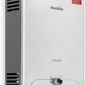 20LPM Gas Water Heater, 40KW Instant LPG Water Heater with Very Low Required Water Pressure of 0.1 Bar for Showering and On Demand, Runs on Butane and Propane