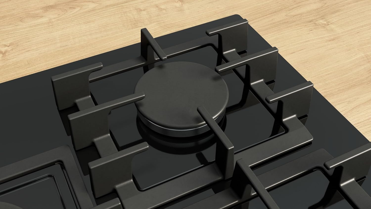PPQ7A6I40, Series 6, Gas hob, 5 burners, 80 cm, Black tempered glass - Image 4