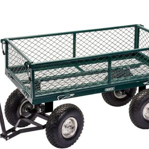 Draper Green Mesh Steel Garden Cart, 200kg