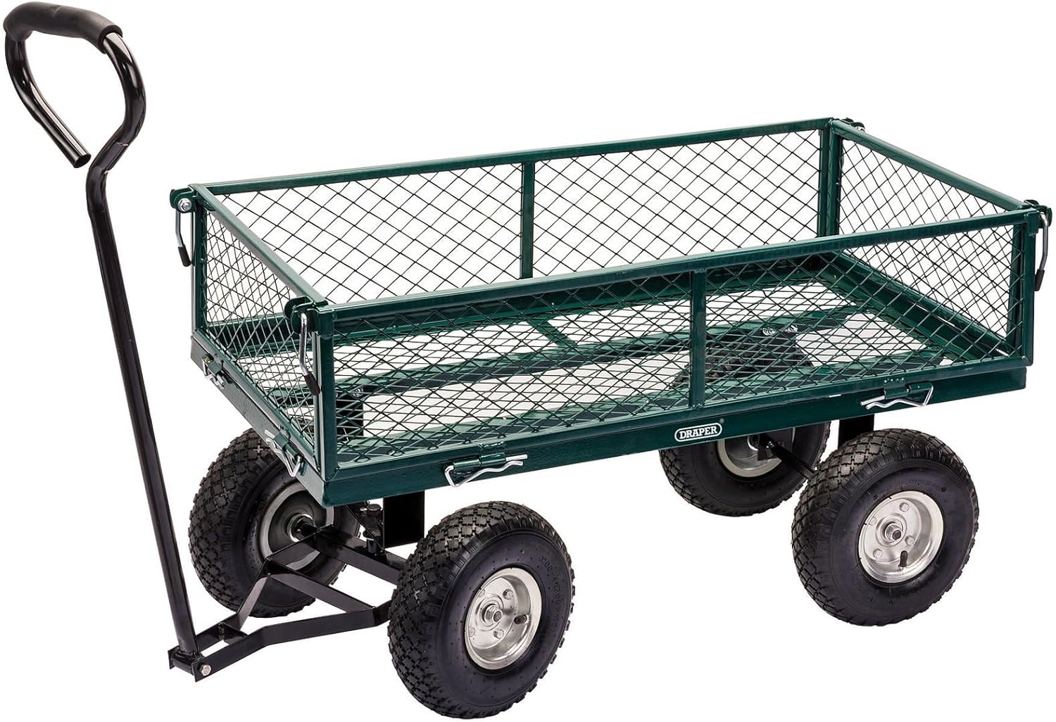 Draper Green Mesh Steel Garden Cart, 200kg