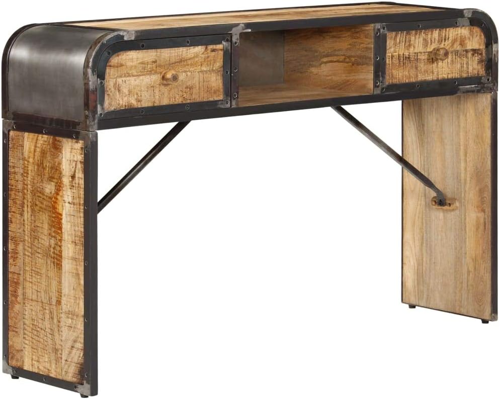 vidaXL Buffet Bahut Armoire Commode Meuble de Rangement Bois Manguier Massif - Image 9