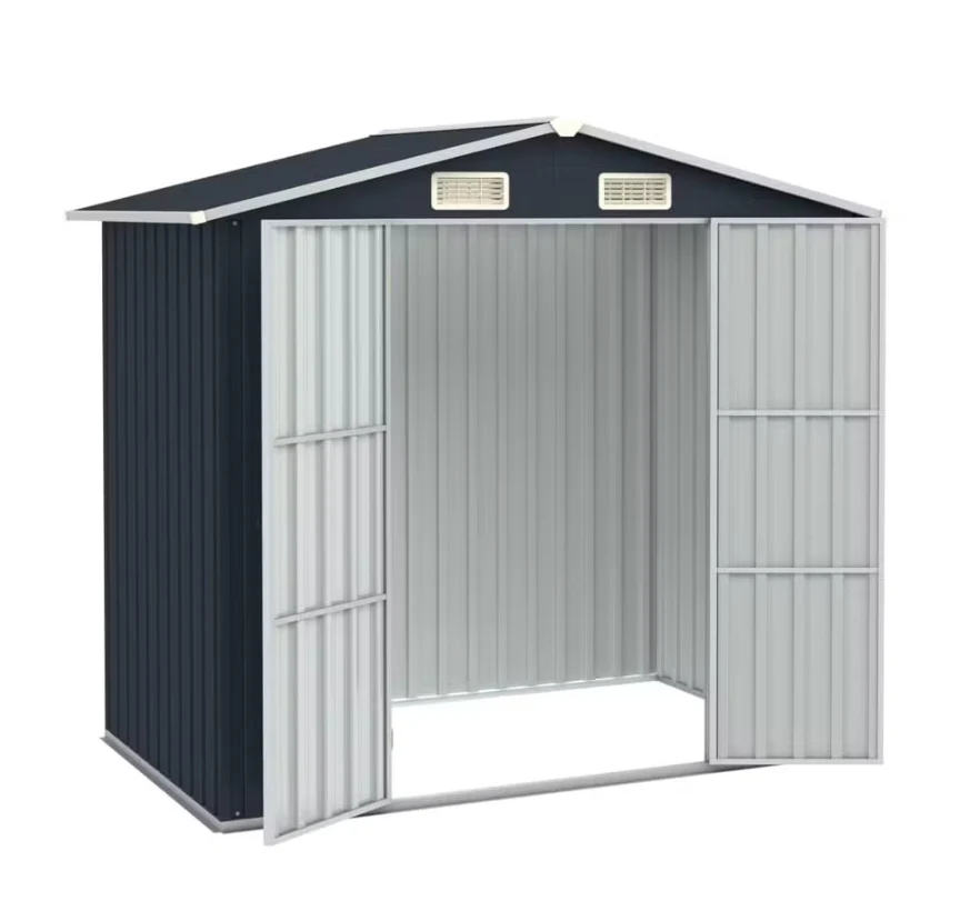 Abris de Jardin Gris Mtal 205 x 183 x 129 cm - - Image 7