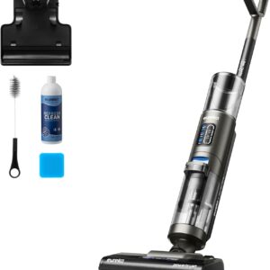 Eureka Rapidwash NEW430 Cordless Vacuum Mop, 15000Pa, 0.8L/0.45L Double Tank for Hard Floors and Pet Hair, with Voice Navigation, Self Cleaning and Drying
