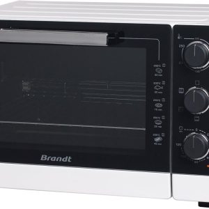BRANDT - FC405MW - Freestanding and compact mini oven 2100 W - Capacity 40L - Multifunction with 5 cooking modes - Even cooking - Double glazing - White