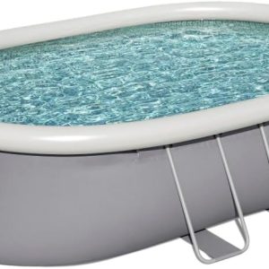 Fast Set Oval Freestanding Pool 549 x 366 x 122 cm with Filtration