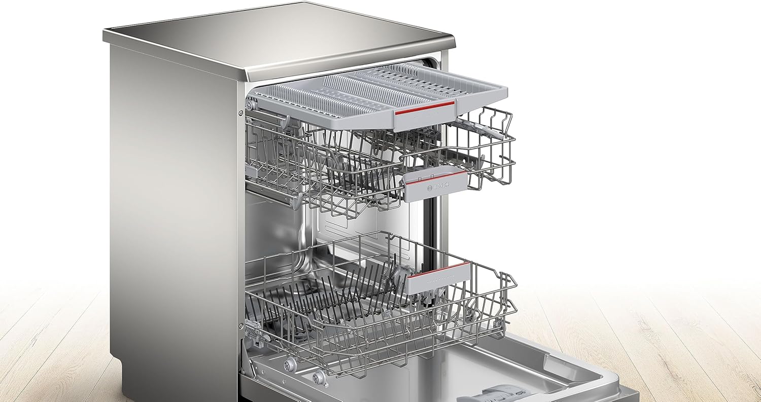 SMS4EMI01E - Srie 4 - Lave-vaisselle Pose-libre - 60 cm - 14 couverts - Silence Plus 42 dB - Inox - - Image 3