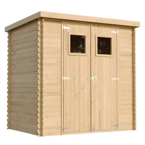 Abri de jardin en bois L204 x l142 x H200 cm / 2,22 m -