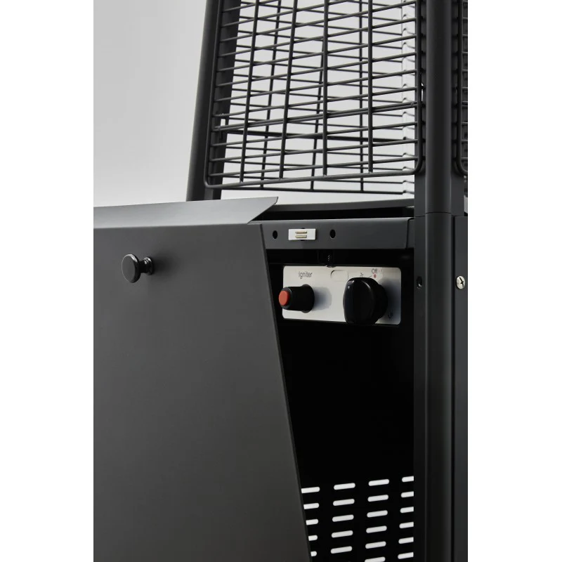 Outdoor gas heater - Pyramid - Black - 13 kW - Favex protective cover - - Image 4