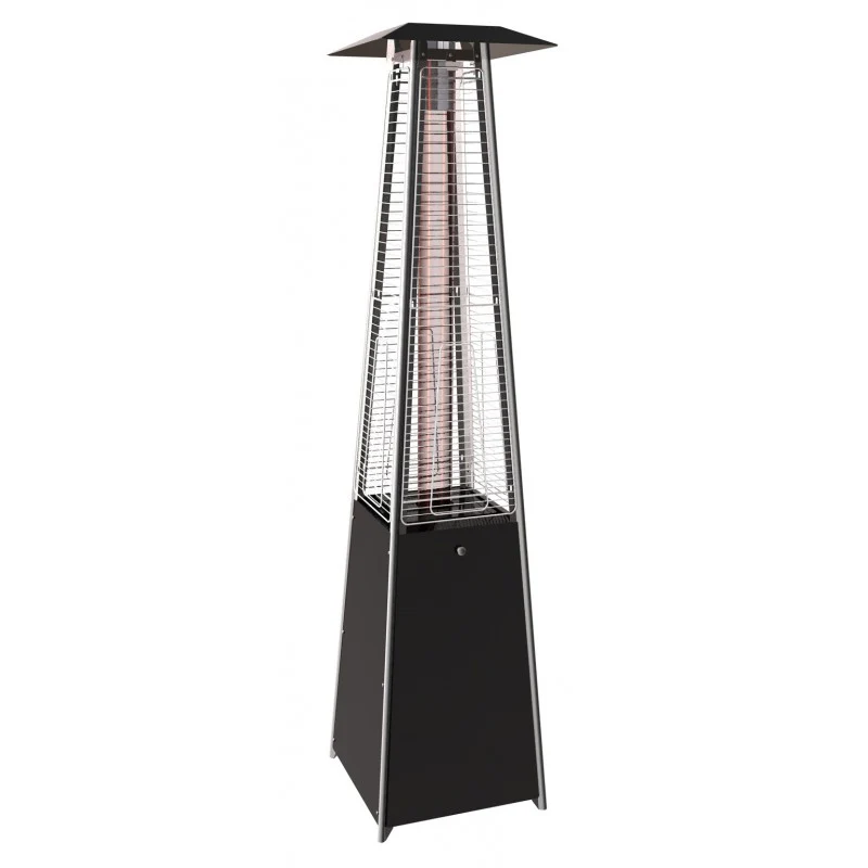 Outdoor gas heater - Pyramid - Black - 13 kW - Favex protective cover -