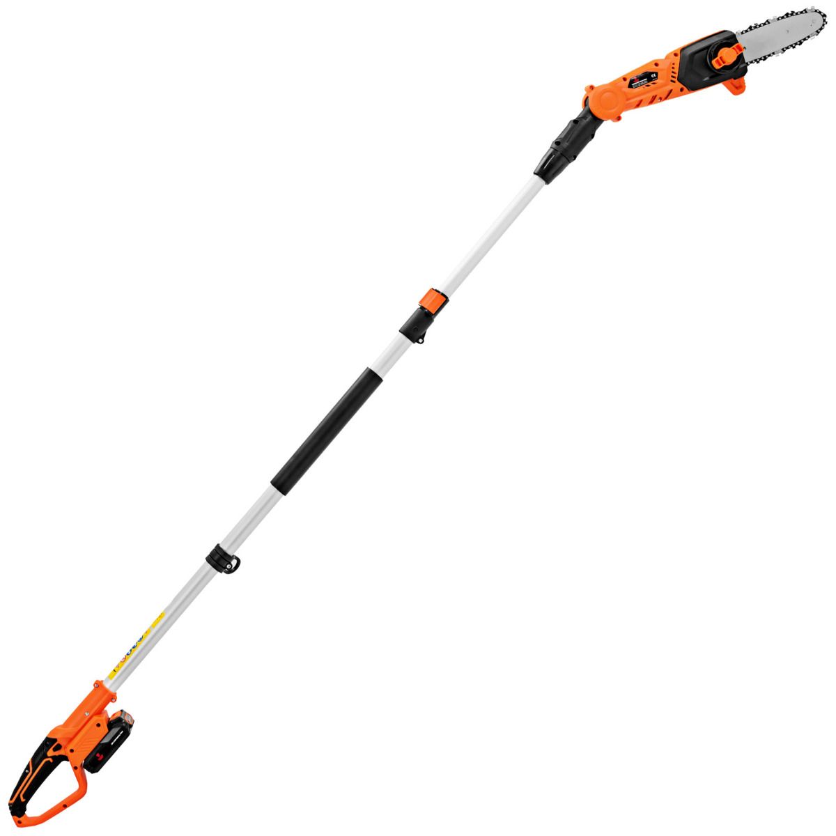 Telescopic Pruner on Cordless Pole 198 -274 cm Branch Cutter with 20V Battery and Orange Charger - - Image 3