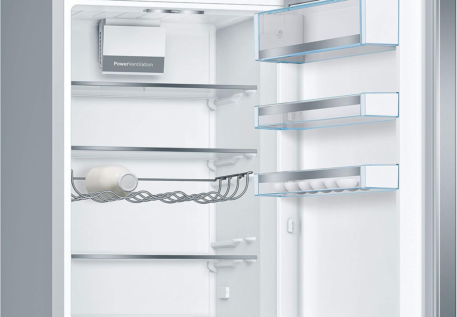 Bosch KGE398IBP - Series 6, Freestanding combined refrigerator, 201 x 60 cm, Anti-fingerprint stainless steel - Image 2