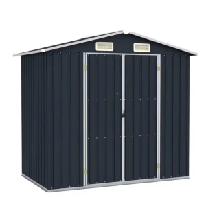 Abris de Jardin Gris Mtal 205 x 183 x 129 cm -