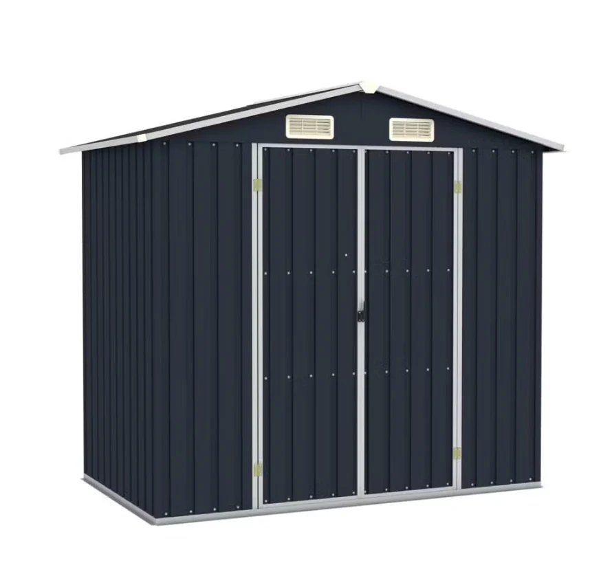 Abris de Jardin Gris Mtal 205 x 183 x 129 cm -