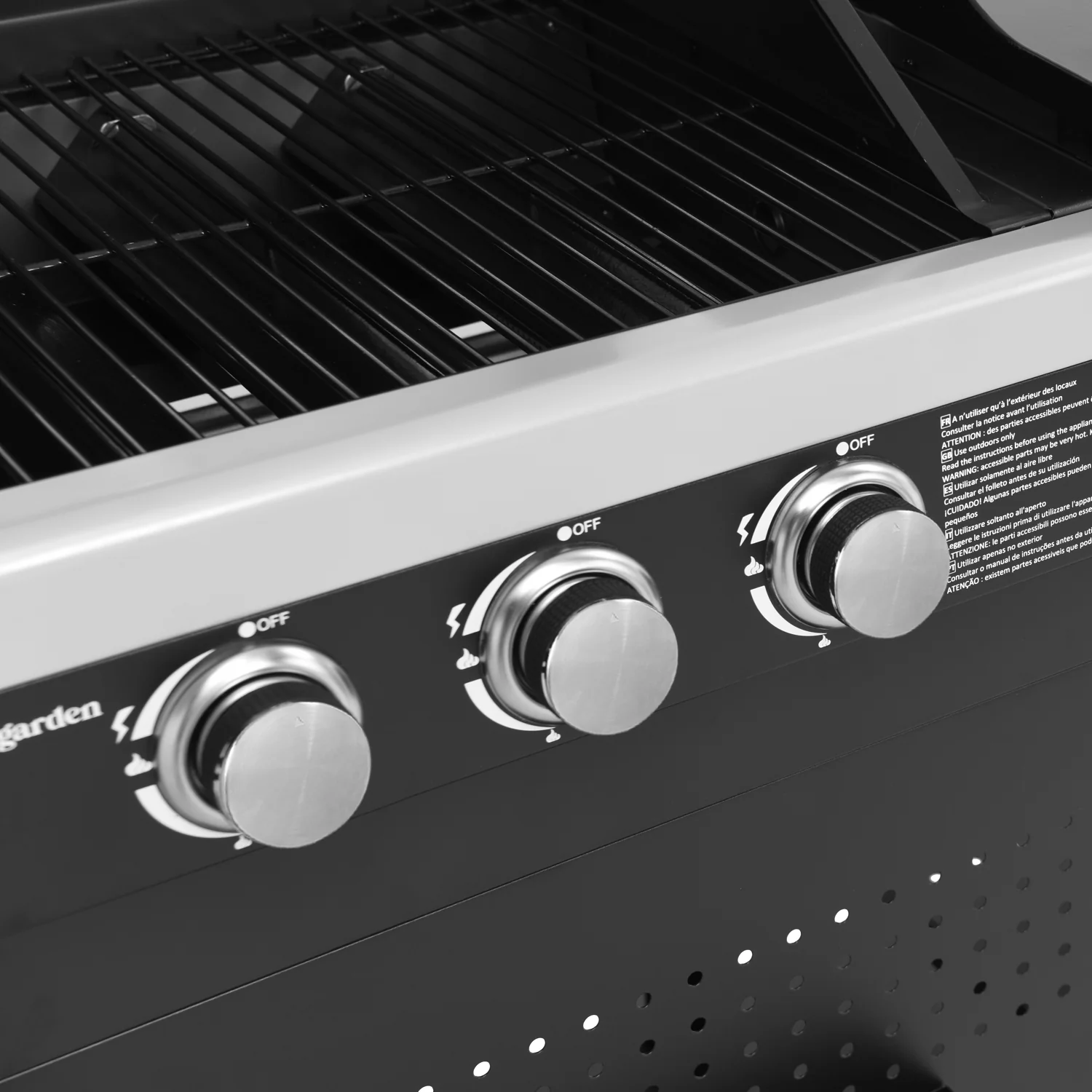 VESUVIO duo gas barbecue - 3 burners + 3 burner plancha - - Image 10