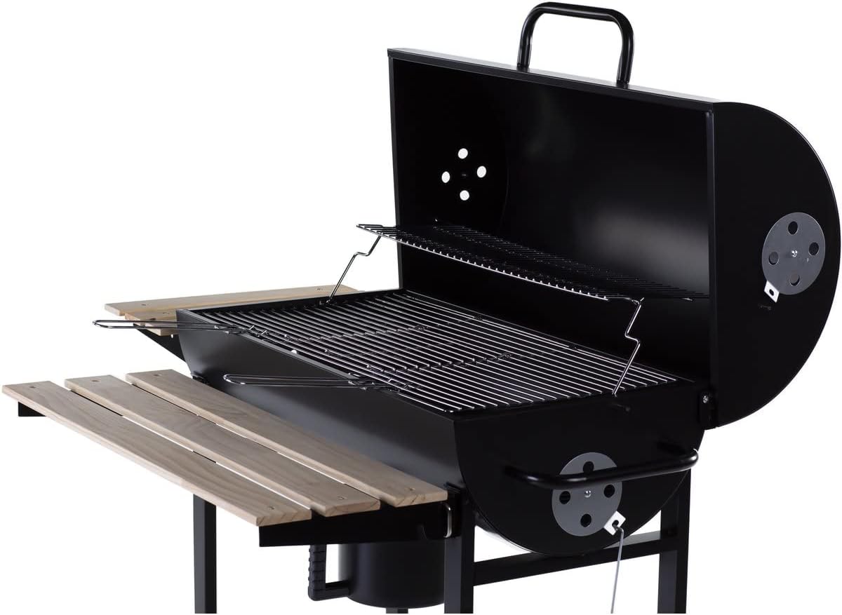 "King" charcoal barbecue - 95 x 63 x 105 cm - Black - Image 2