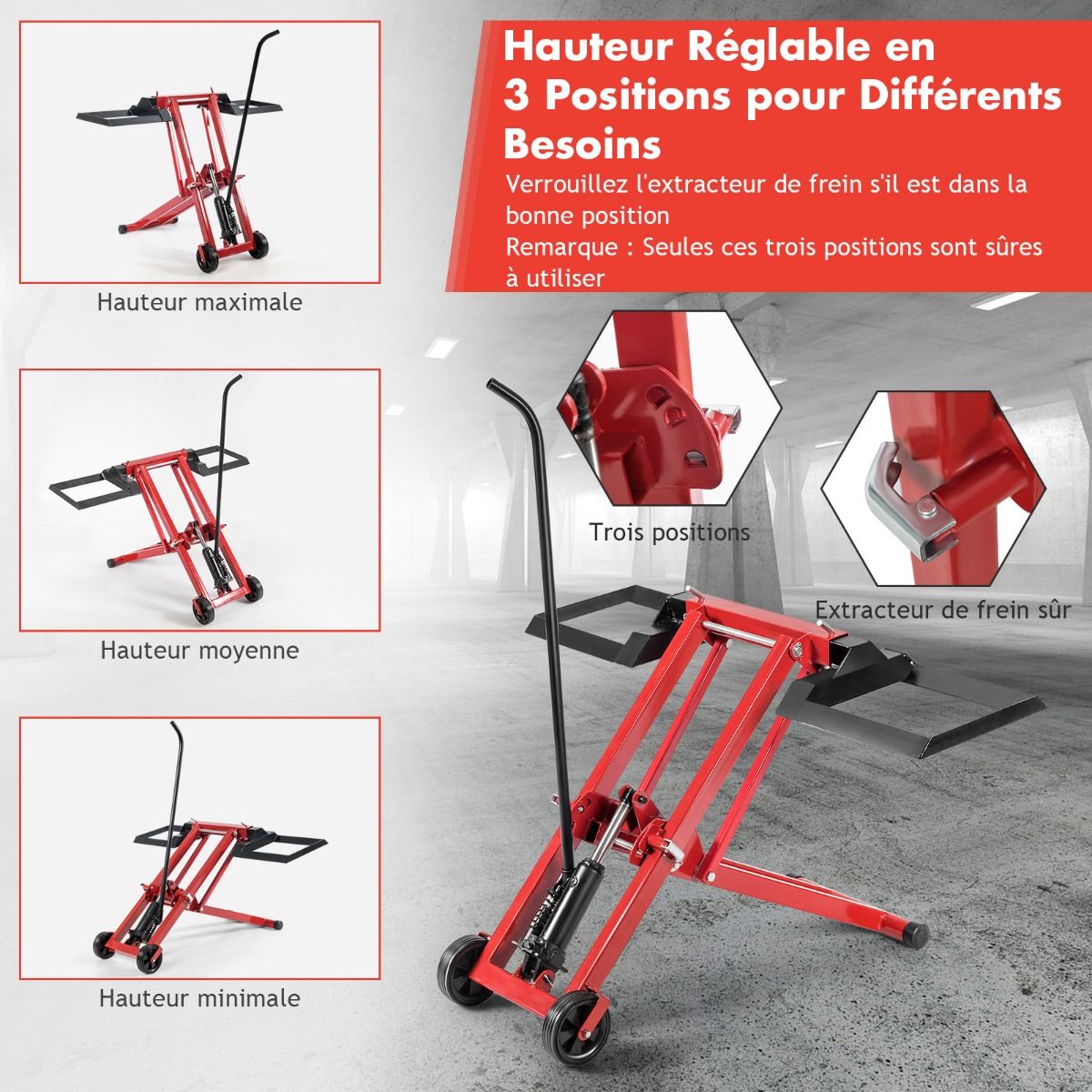 Lawn Mower Lift Jack for Tractors and Zero-Turn Riding Lawn Mowers 500 lbs Capacity - - Image 5