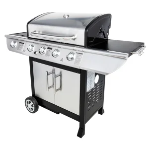 BRISBANE gas barbecue - 4 14kW burners + Somagic stove -
