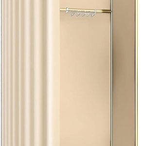 Ainbonte Portable Fitting Room, Clothing Store Fitting Room, for Shopping Mall Store and Office, Temporary Privacy Protection Locker Room Dressing (Beige)