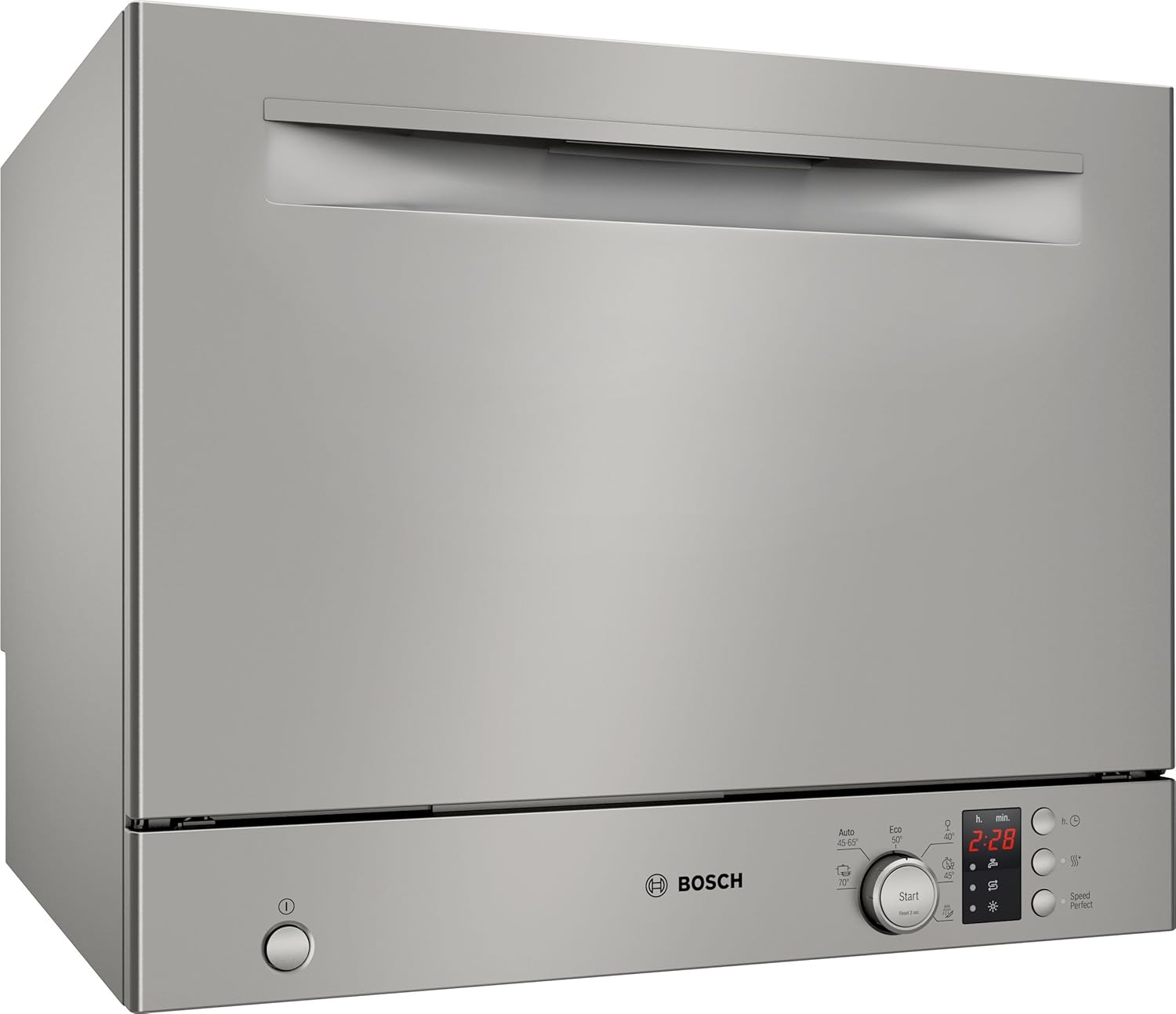 Bosch SKS2ITI00E, Series 2, Compact dishwasher 55cm, Freestanding, Silver